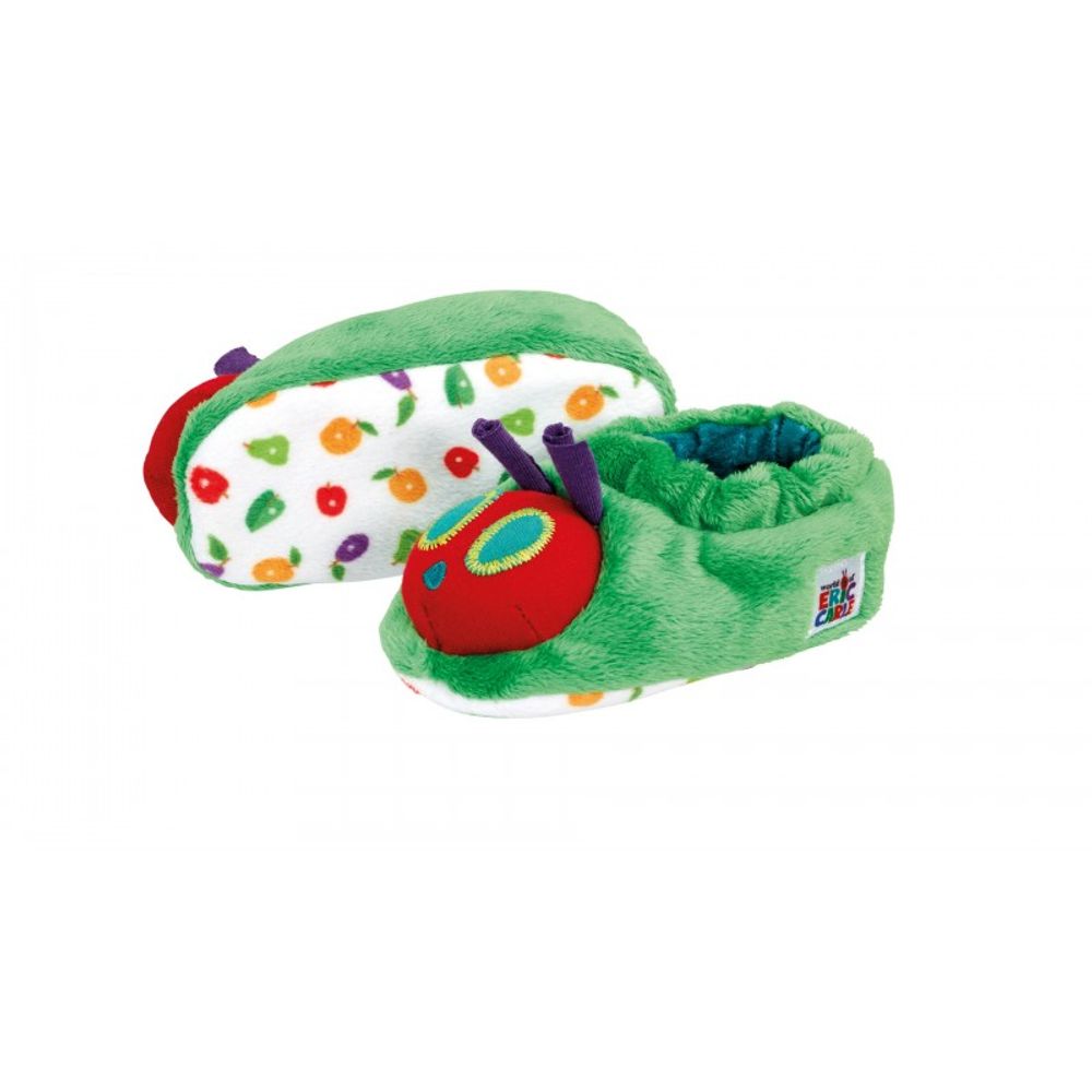 Cadeaux - Chaussons hochet La Chenille qui fait des Trous - PETIT POUCE FACTORY