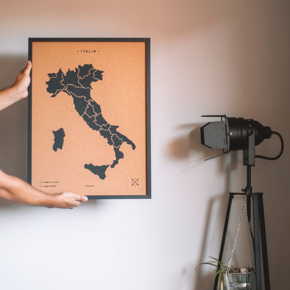 Other wall decoration - Woody Maps of Countries and Continents - Cork maps - MISS WOOD