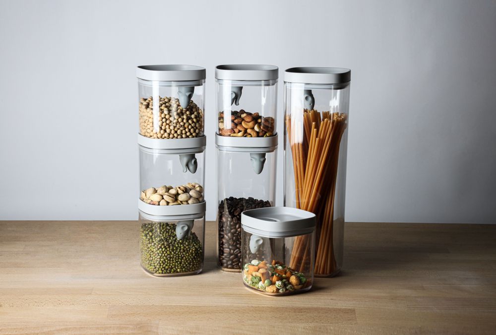 Office furniture and storage - Lucky Mouse Storage Jar & Container + Scoop - Kitchenware : Kitchen Food Storage Container 100% recyclable. - QUALY DESIGN OFFICIAL