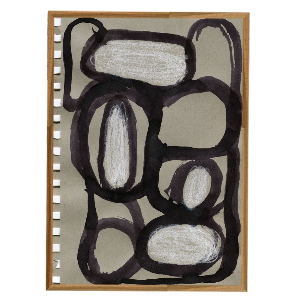 Affiches - Imprimé abstrait sur Grey Art - METTEHANDBERG ART PRINTS