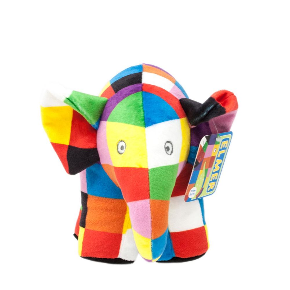 Produits sous licence  - Peluche 23,5cm Elmer - PETIT POUCE FACTORY