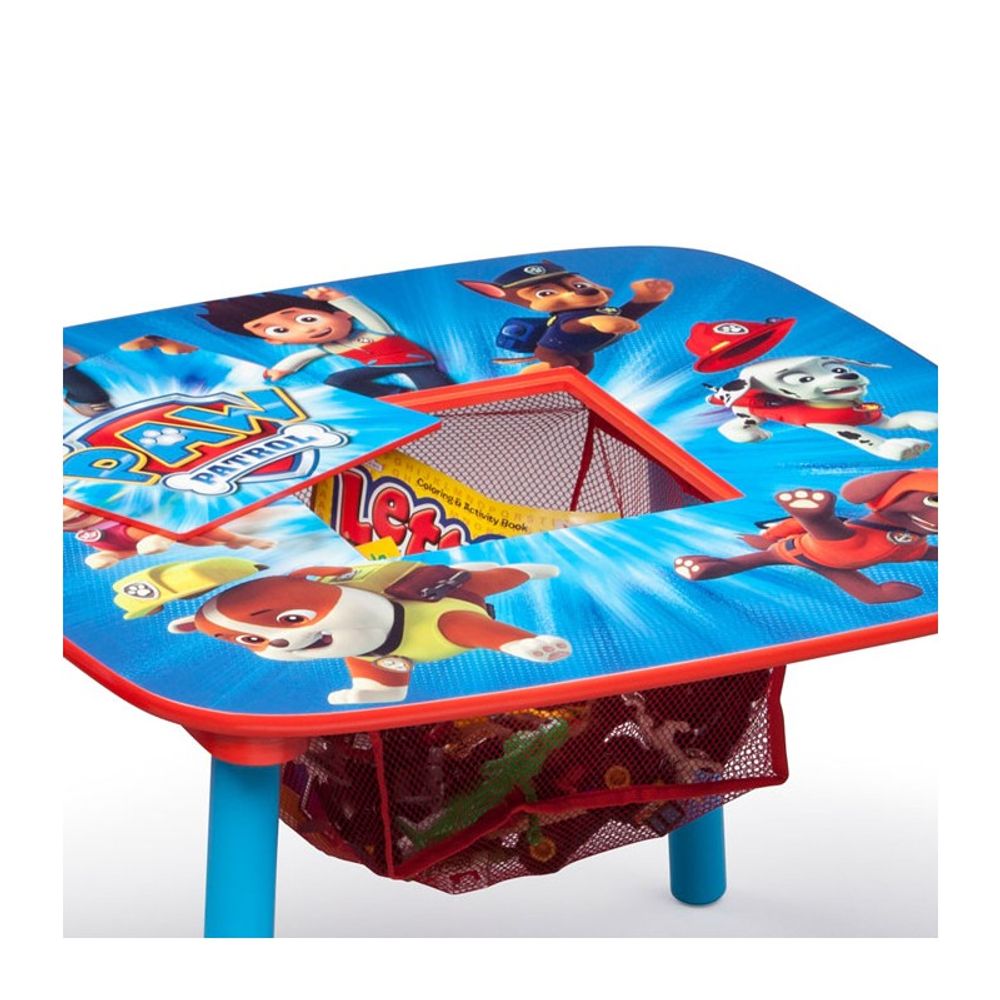 Produits sous licence - Table avec rangement et deux chaises Pat Patrouille - PETIT POUCE FACTORY