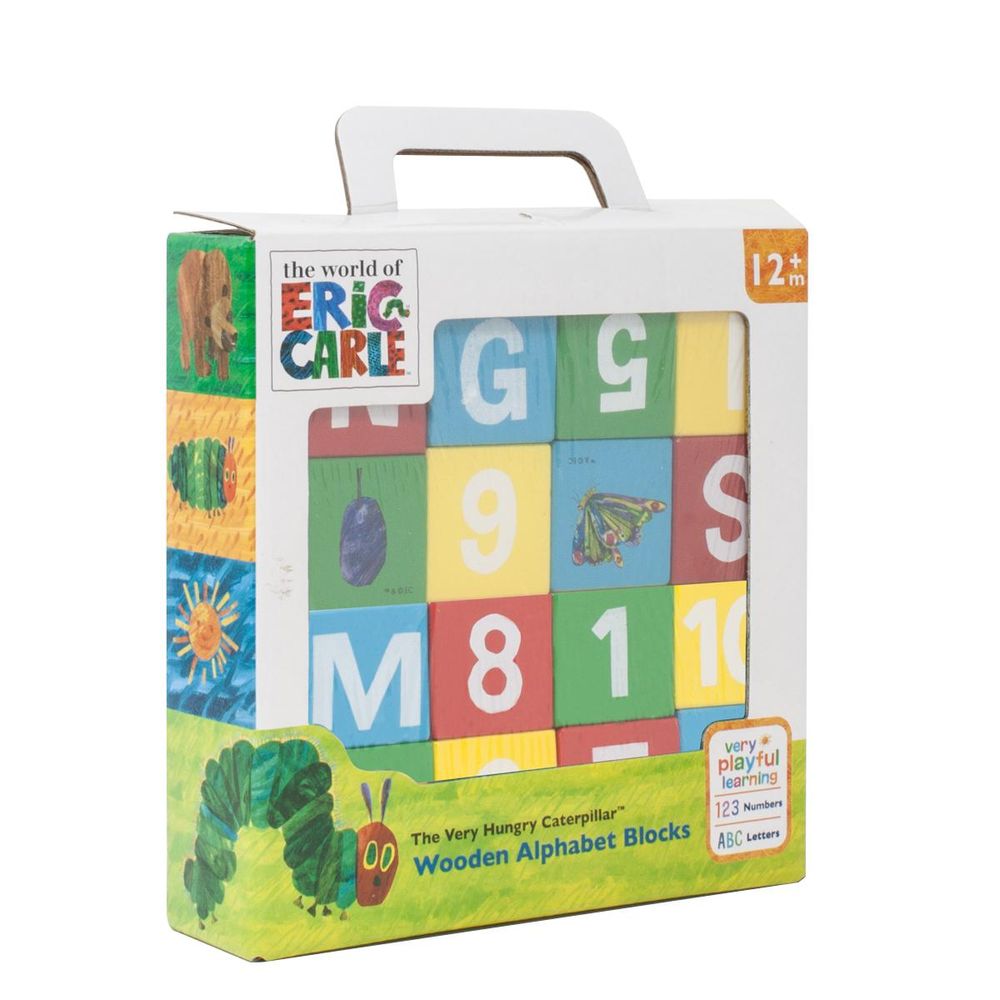 Produits sous licence  - Cubes en bois La Chenille qui fait des Trous - PETIT POUCE FACTORY