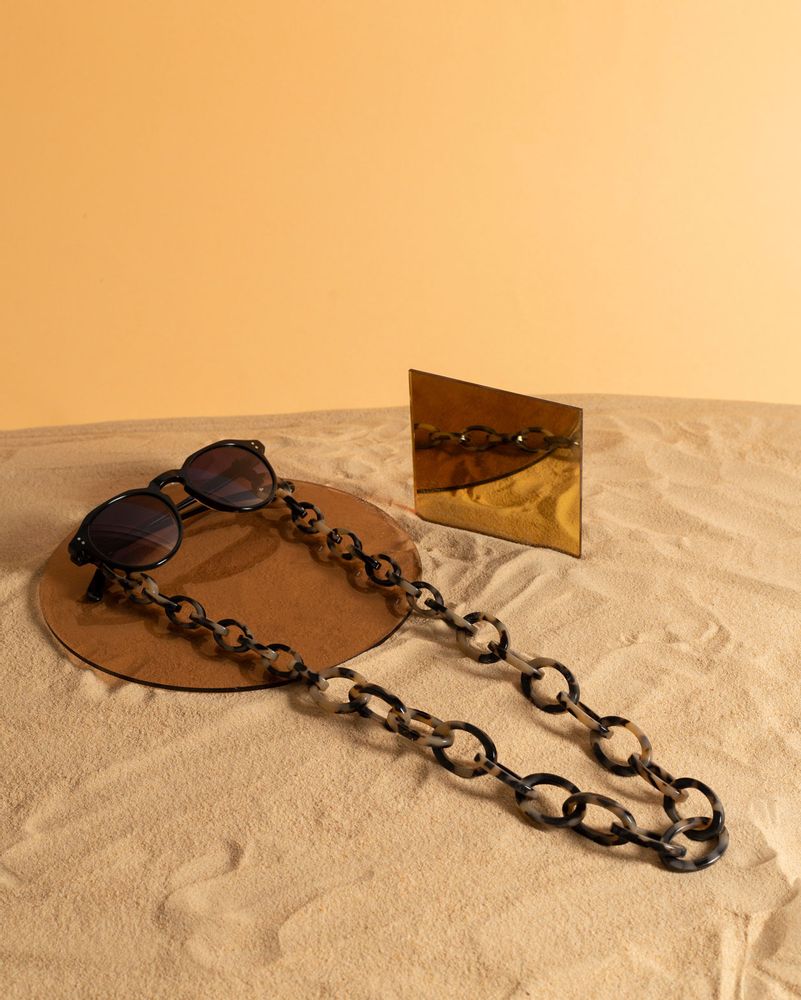 Lunettes - Chunky | écaille de tortue légère en bio-acétate | chaîne à lunettes - ORRIS LONDON