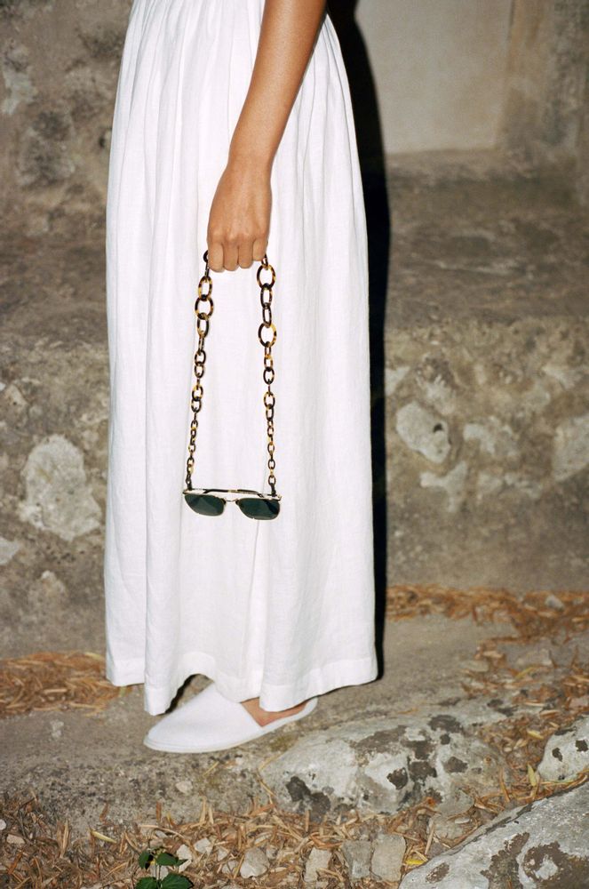 Bijoux - Smiley Chain | Écaille de tortue | Chaîne de lunettes - ORRIS LONDON