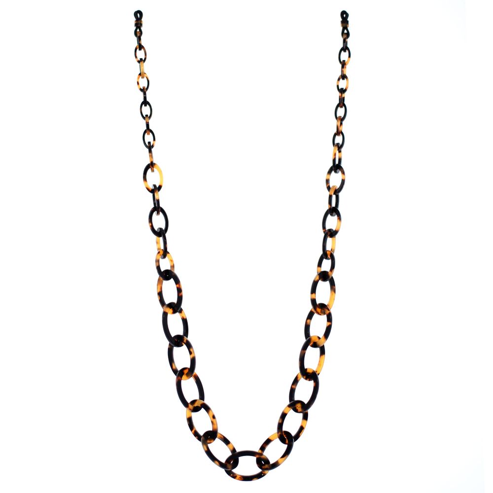Bijoux - Smiley Chain | Écaille de tortue | Chaîne de lunettes - ORRIS LONDON