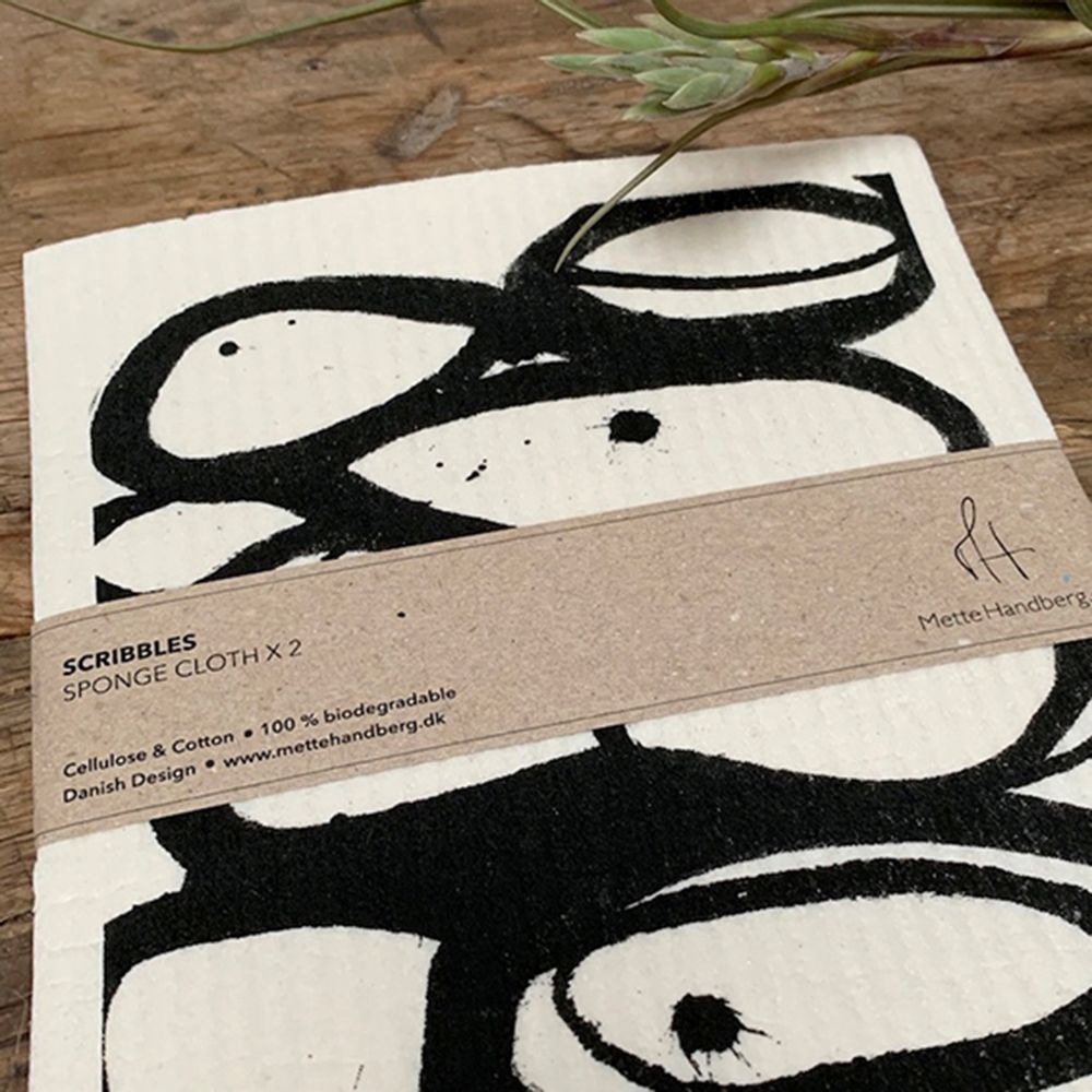 Tea towel - Biodegradable dishcloths that are both stylish and practical - METTEHANDBERG ART PRINTS