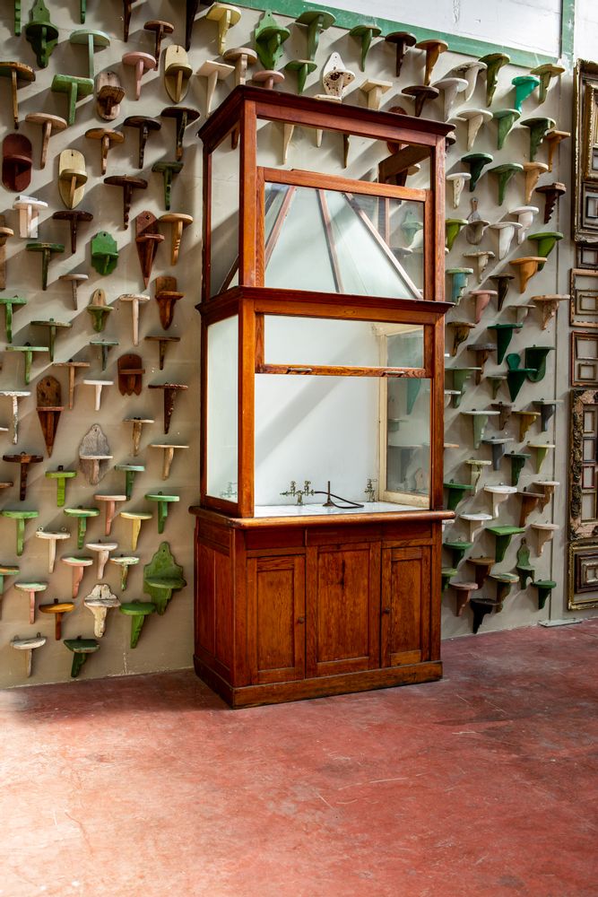 Office furniture and storage - Early century cabinet with fume hood - ALL'ORIGINE