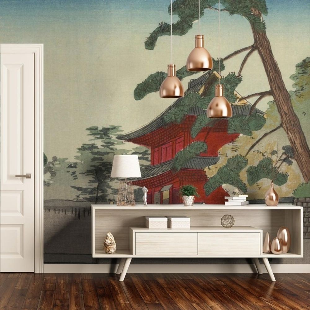 Papiers peints - Panneau Zojoji Nicchu - ETOFFE.COM