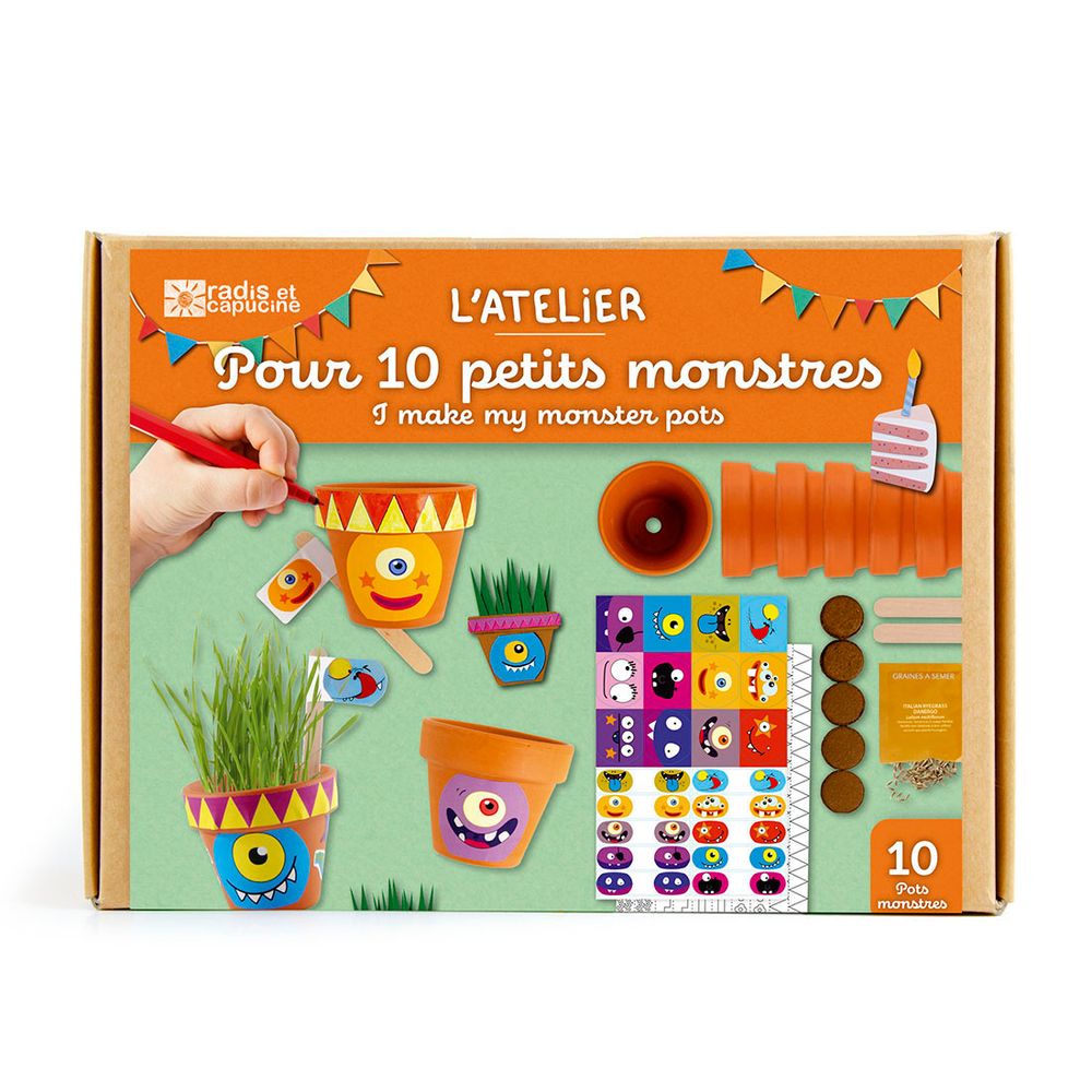 Anniversaires - Atelier Anniversaire - 10 petits monstres - RADIS ET CAPUCINE