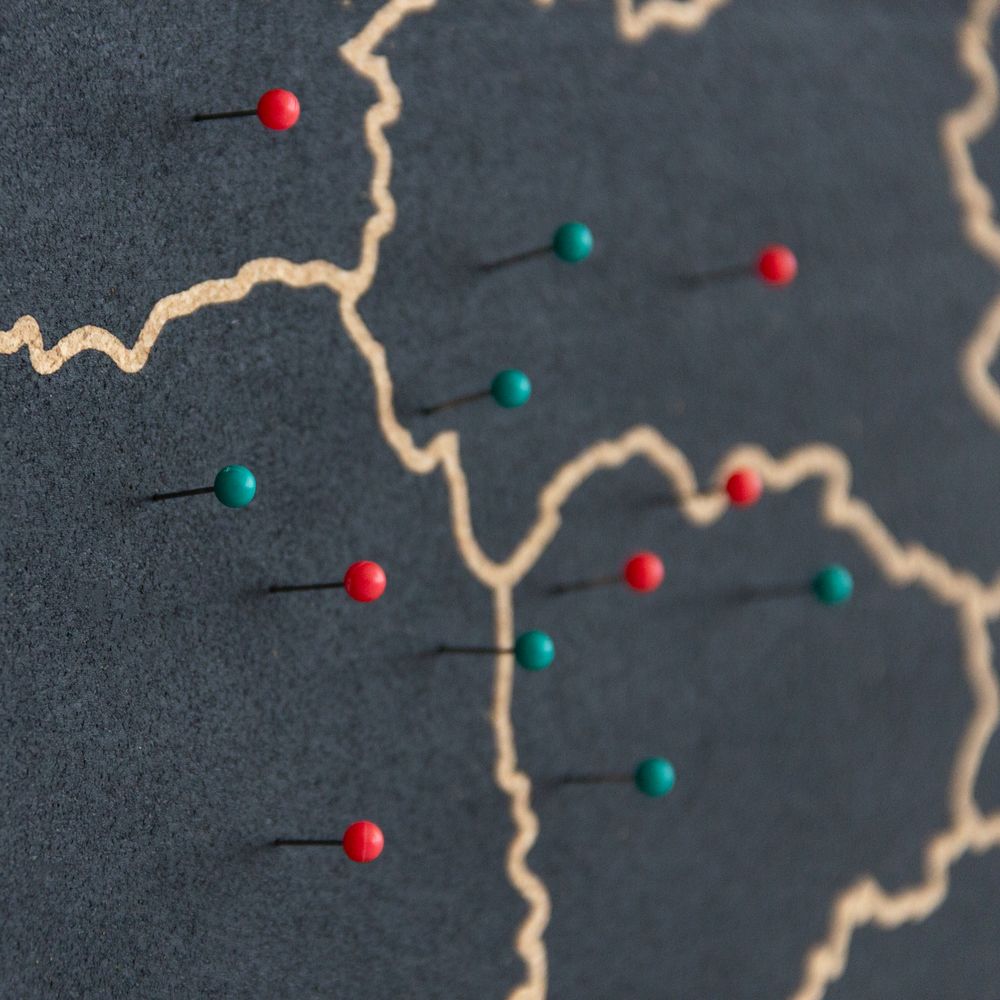 Other wall decoration - Woody Maps of Countries and Continents - Cork maps - MISS WOOD