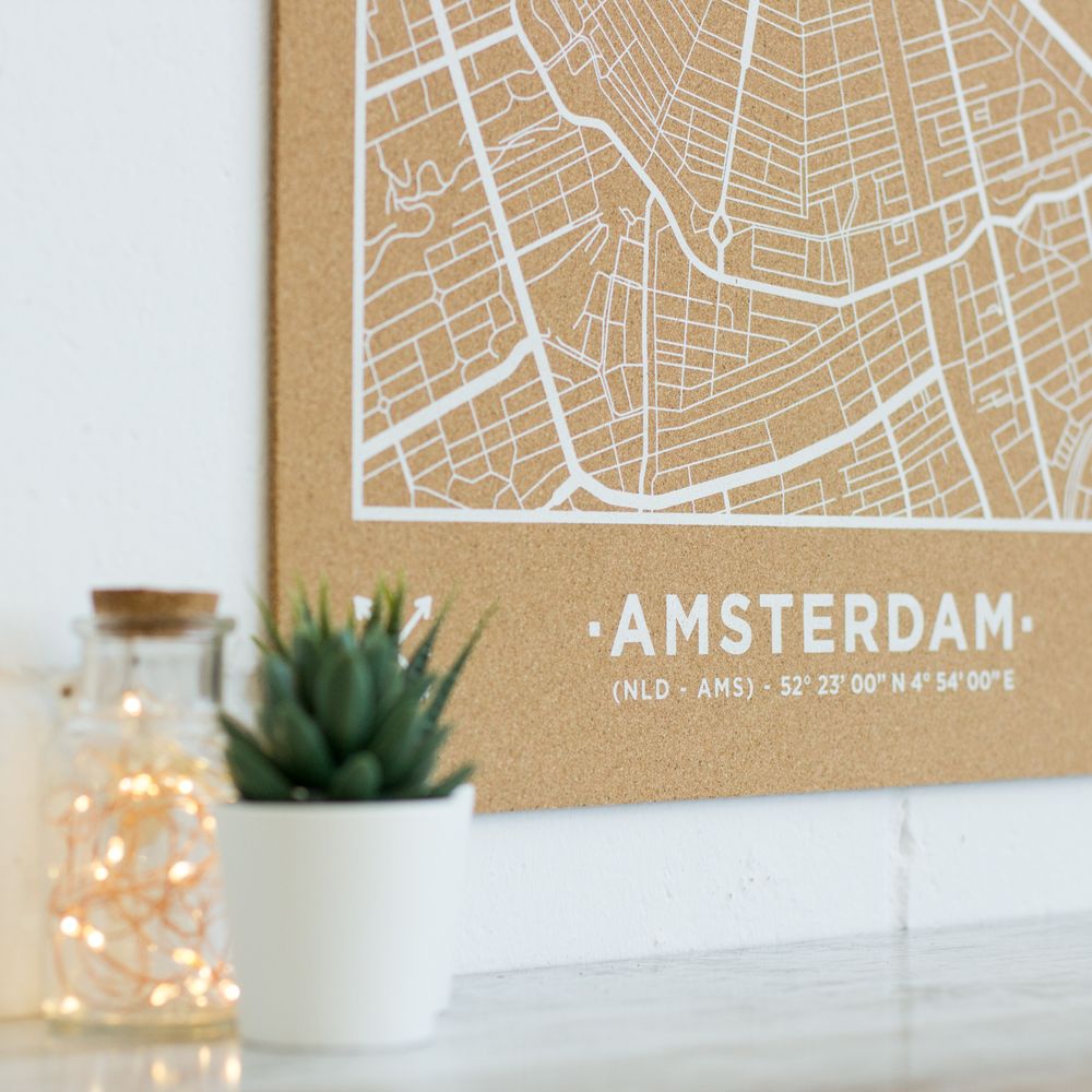 Other wall decoration - Woody Map Cities - Cork maps - MISS WOOD
