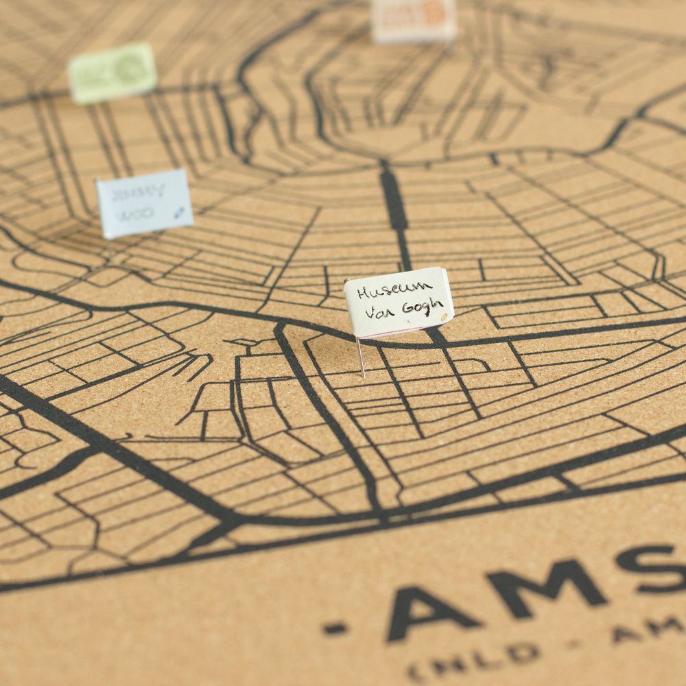 Other wall decoration - Woody Map Cities - Cork maps - MISS WOOD