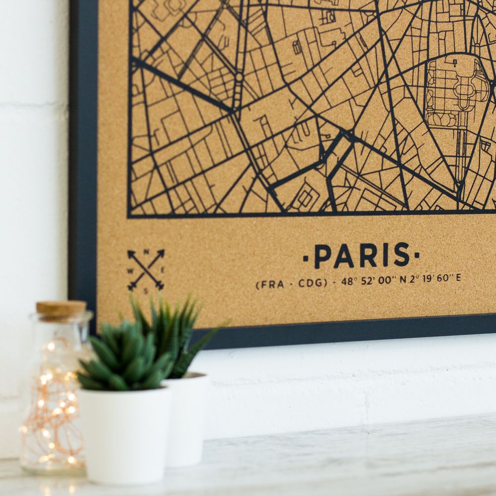 Other wall decoration - Woody Map Cities - Cork maps - MISS WOOD