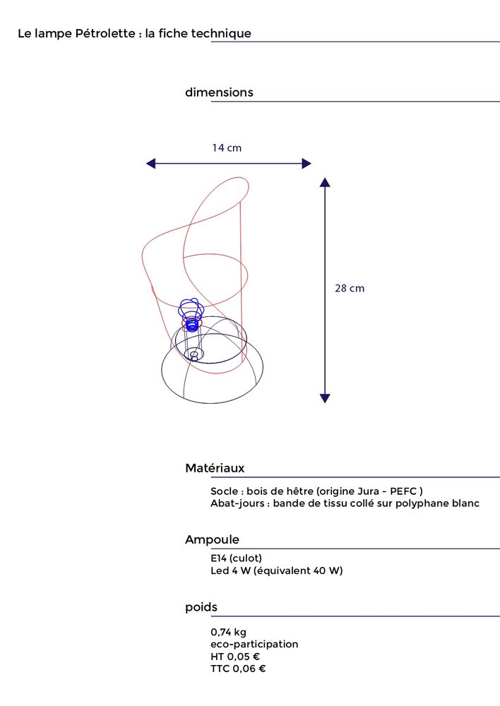 Lampes de table extérieures - La Lampe Pétrolette - LA CHAISE FRANÇAISE