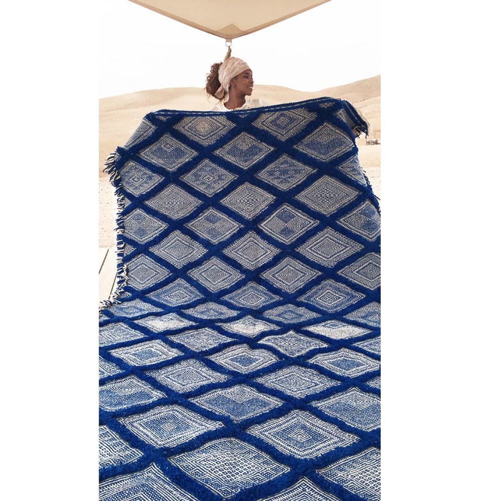 Autres tapis - Tapis Marocain Kilim - Motif Diamant Flatweave #2 - TASHKA RUGS