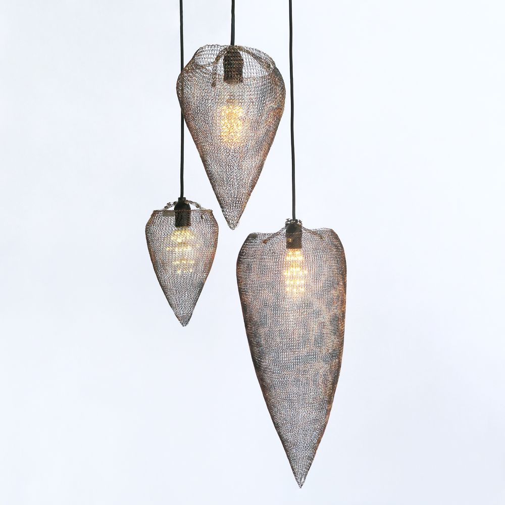 Suspensions - Abat-jour en fil tissé assorti - NYAMAN GALLERY BALI