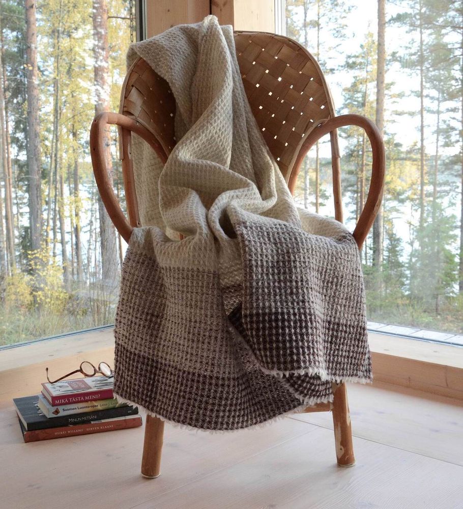 Autres tapis - Couverture en lambswool finlandais teint, Kustavi - BONDEN