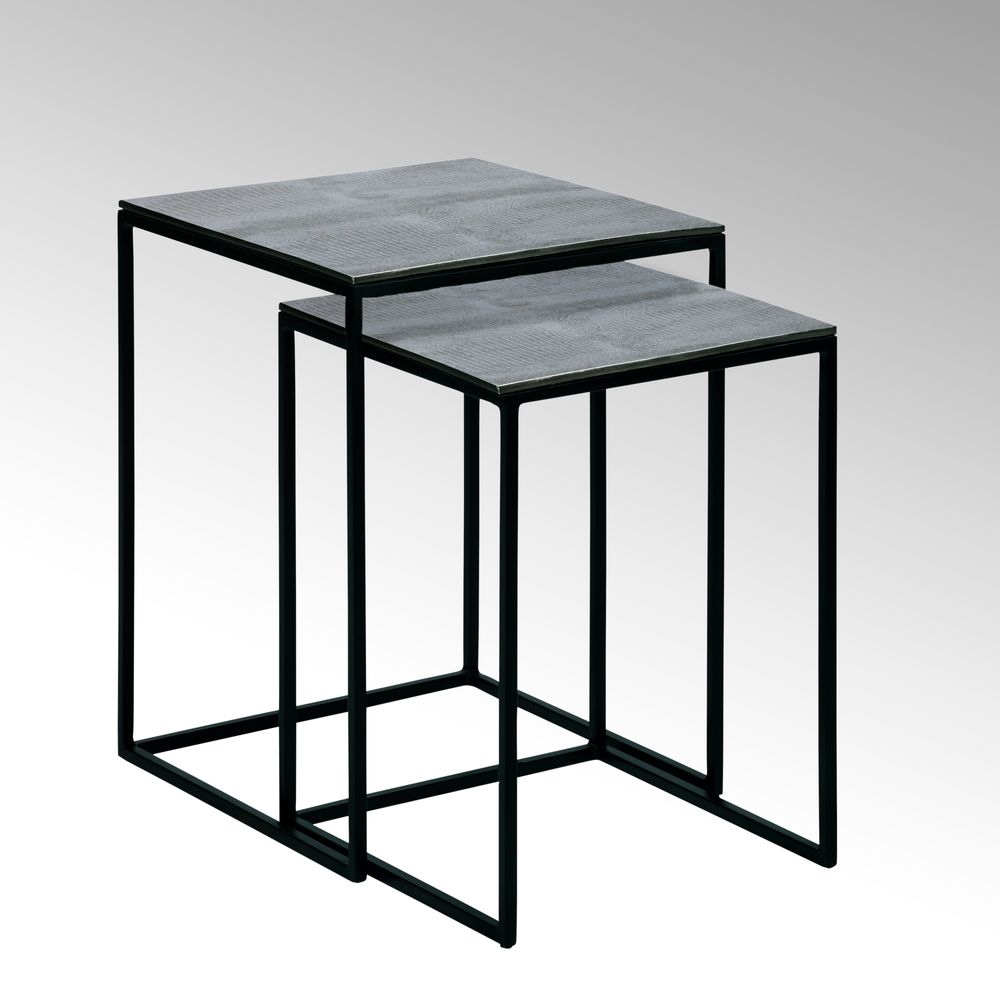 Tables basses - Dagny table d'appoint ensemble crocodile optique - LAMBERT