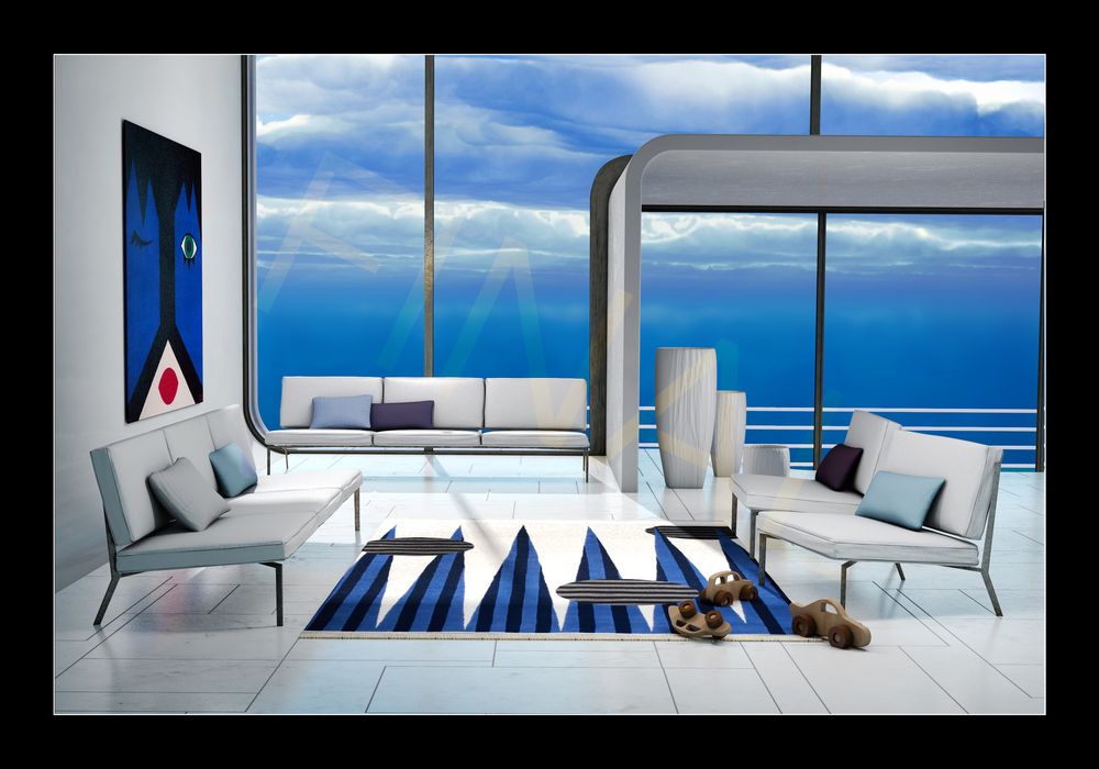 Autres tapis - Art Money Bleu - CARPETS CC