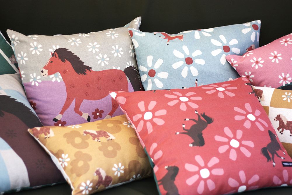 Fabric cushions - WILD HORSES cushions - MY FRIEND PACO