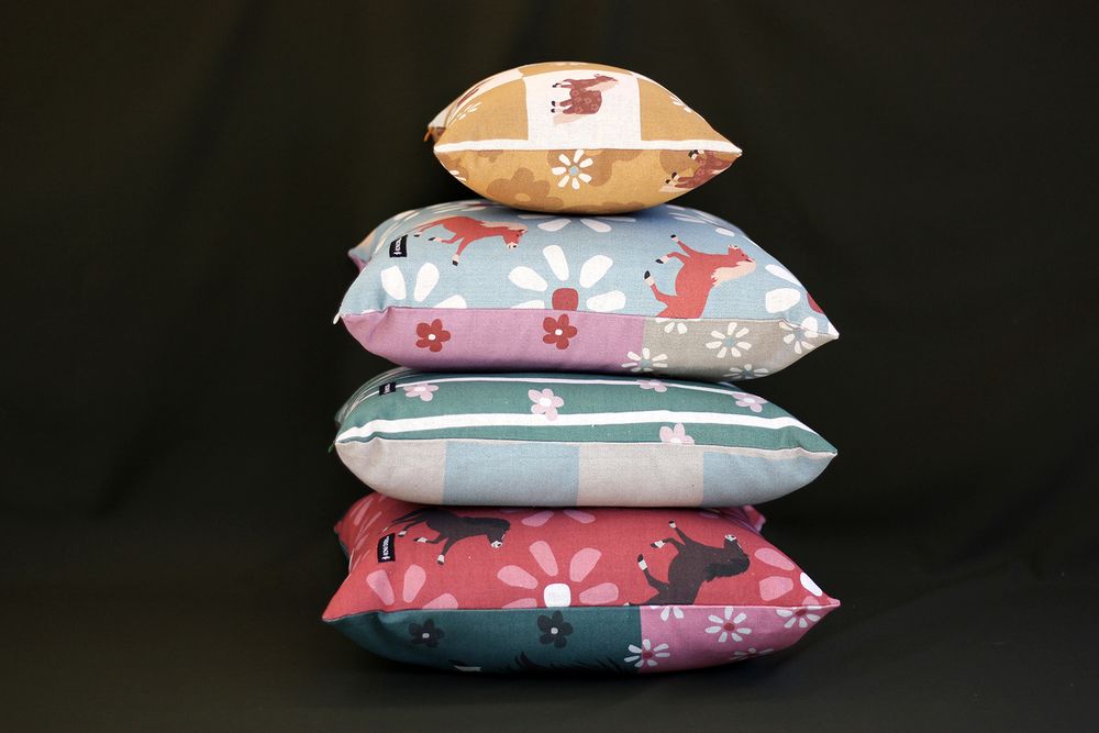 Fabric cushions - WILD HORSES cushions - MY FRIEND PACO