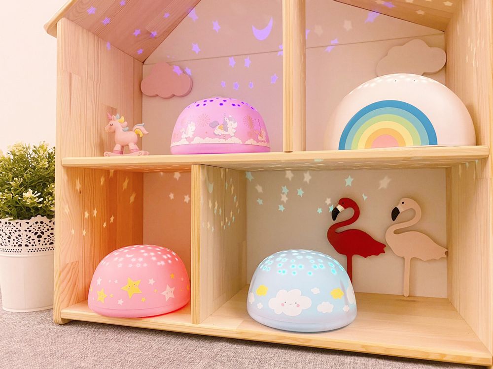 Cadeaux - Projecteur d'étoiles musicales - Carrousel rose - SOMESHINE