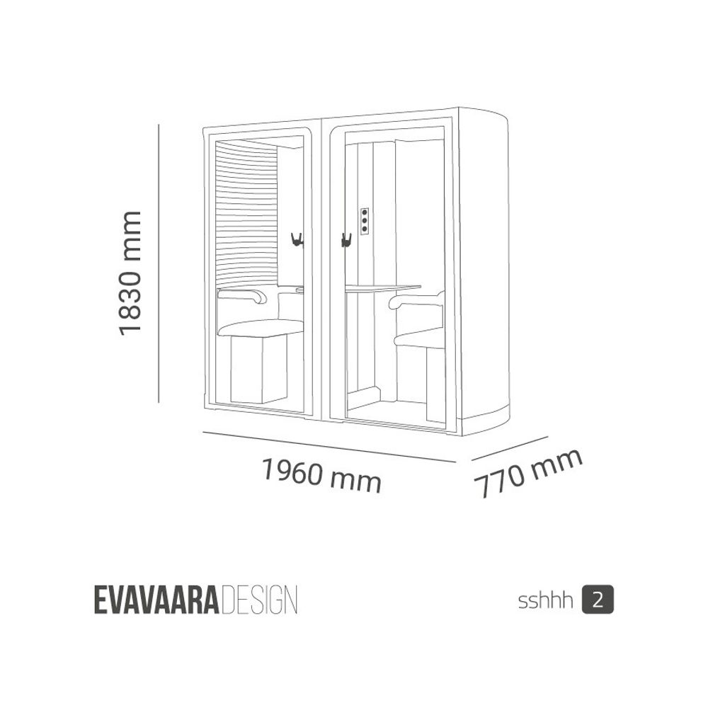 Office design and planning - Furniture Meeting Box - EVAVAARADESIGN