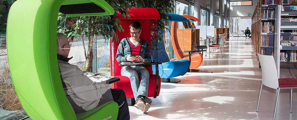 Solutions acoustiques - Fauteuil rotatif - Silence Sound Center - EVAVAARADESIGN