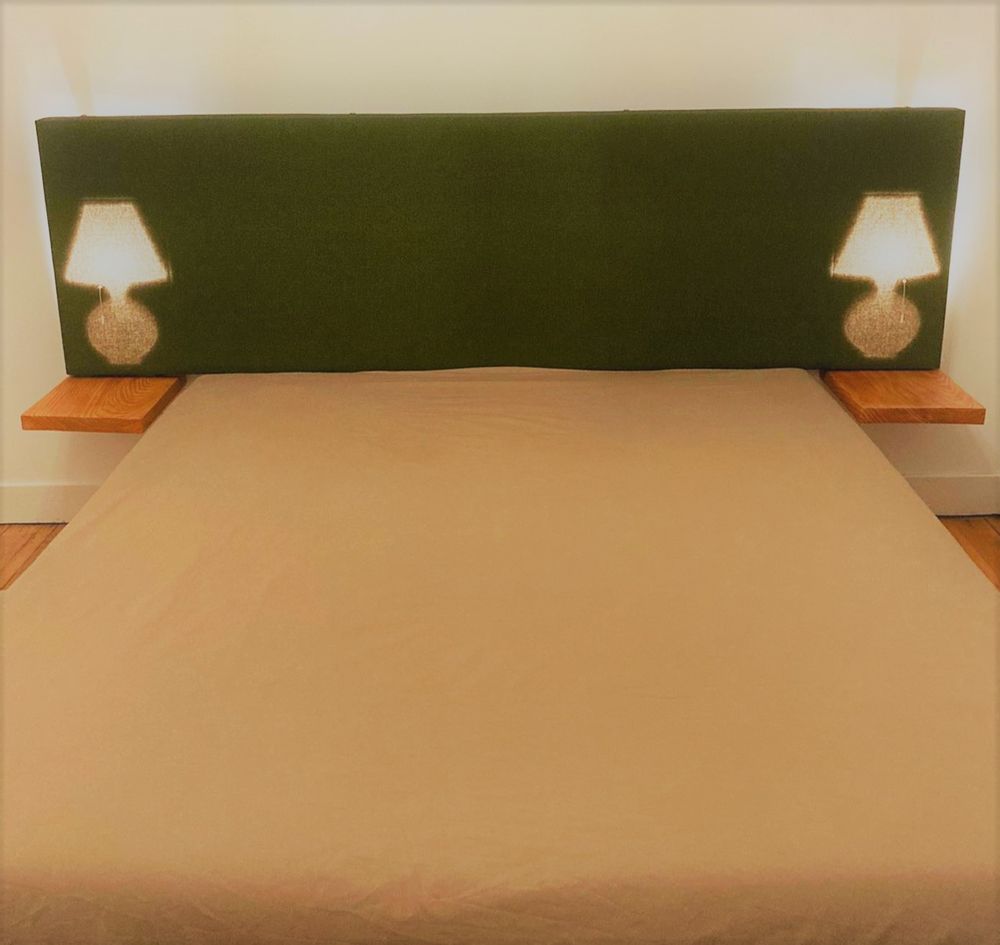 Other wall decoration - Built-in headboard, including bedside lamps and bedside tables - MATAPO