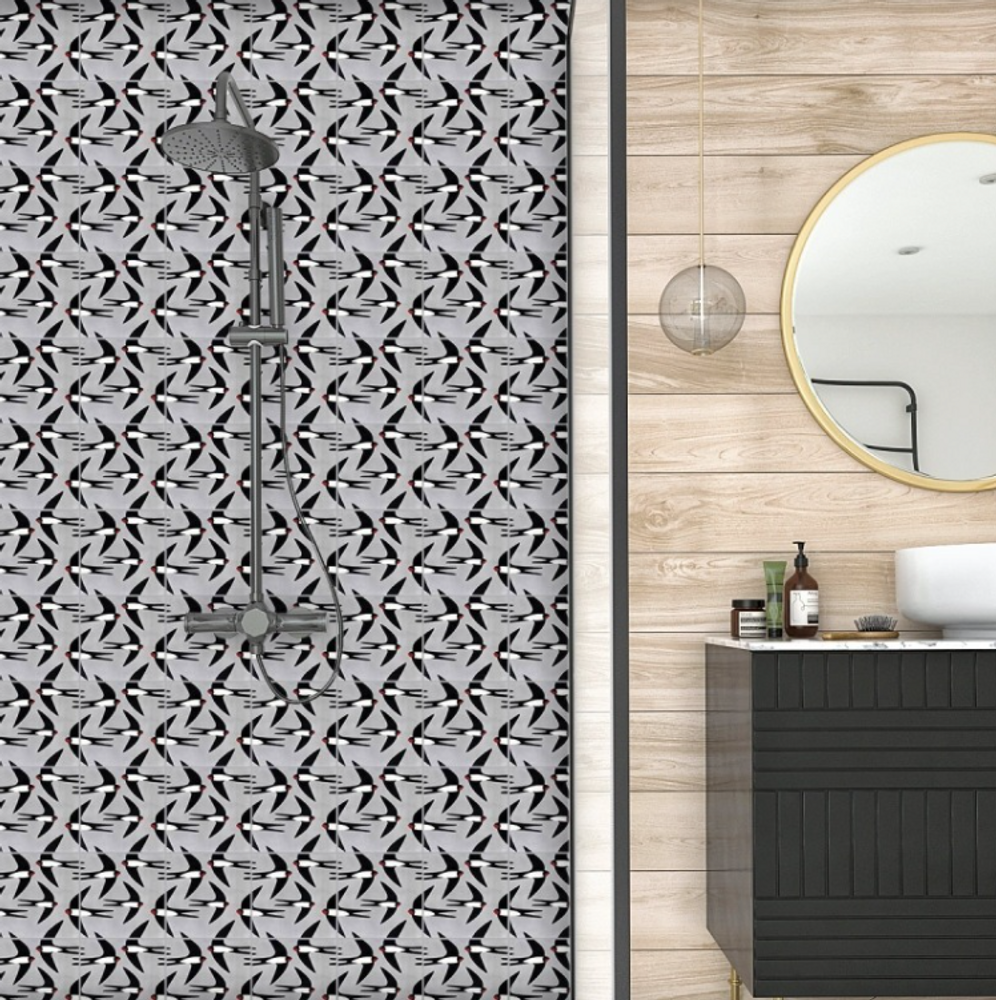 Carreaux de ciment - Carreau ciment Hirondelle - ETOFFE.COM