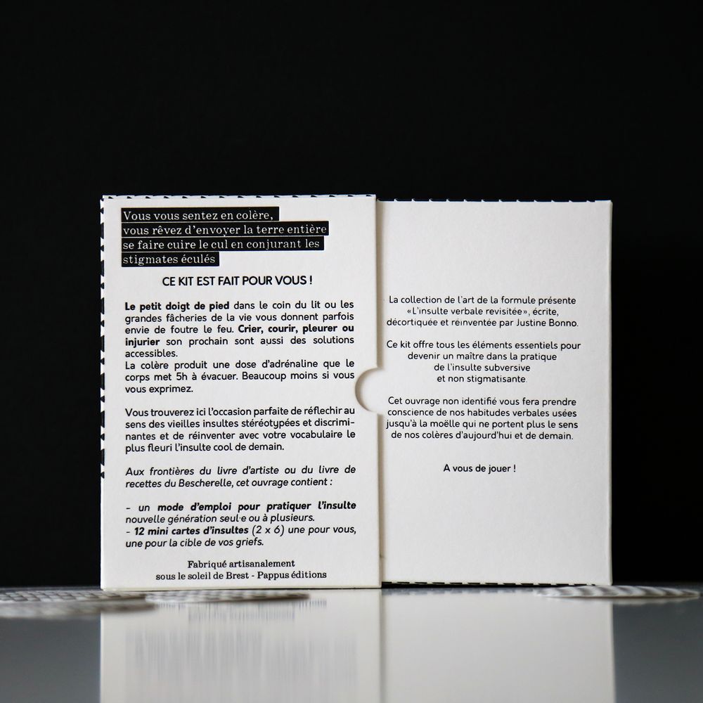 Children's games - Box The Art of Formula: The Revisited Insult - PAPPUS ÉDITIONS