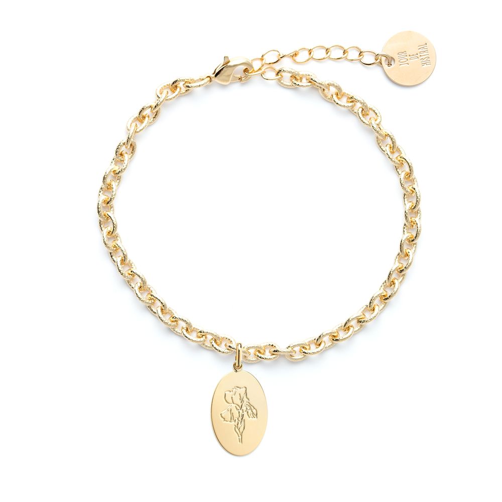 Bijoux - Bracelet médaillon fleur - JOUR DE MISTRAL