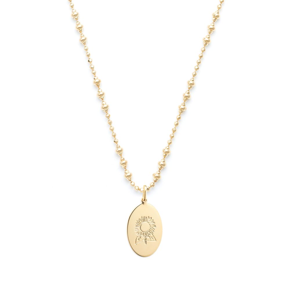 Bijoux - Collier médaillon herbier de Provence - JOUR DE MISTRAL