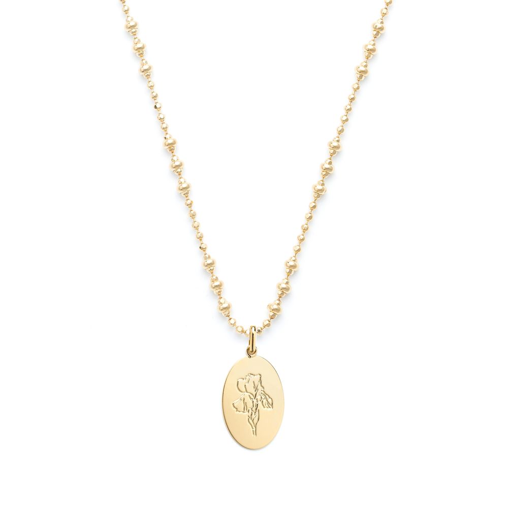 Bijoux - Collier médaillon herbier de Provence - JOUR DE MISTRAL