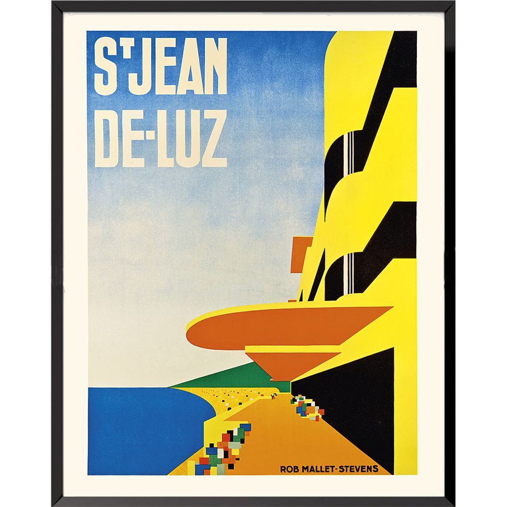 Affiches - AFFICHE SAINT-JEAN-DE-LUZ MALLET-STEVENS EXISTE EN 2 FORMATS - BILLPOSTERS