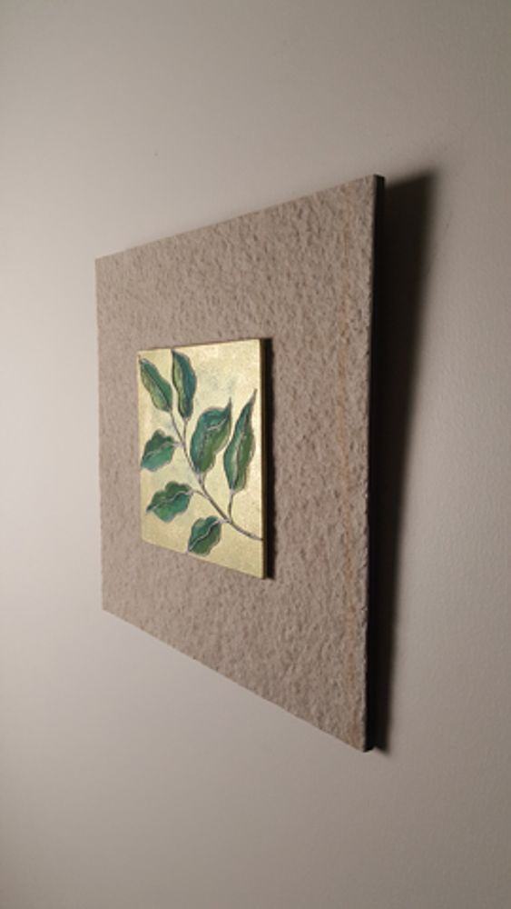 Other wall decoration - Earthen & Nature Inspired Wall Artworks. Subject: Hand Painted Leaves - VEN AESTHETIC CREATIONS