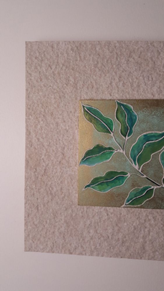 Other wall decoration - Earthen & Nature Inspired Wall Artworks. Subject: Hand Painted Leaves - VEN AESTHETIC CREATIONS
