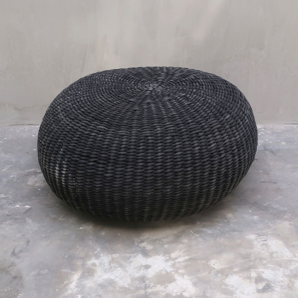 Objets de décoration - Pouf rond macramé - NYAMAN GALLERY BALI