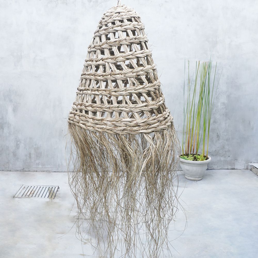 Decorative objects - Wicker Basket Hanging Lampshade - NYAMAN GALLERY BALI