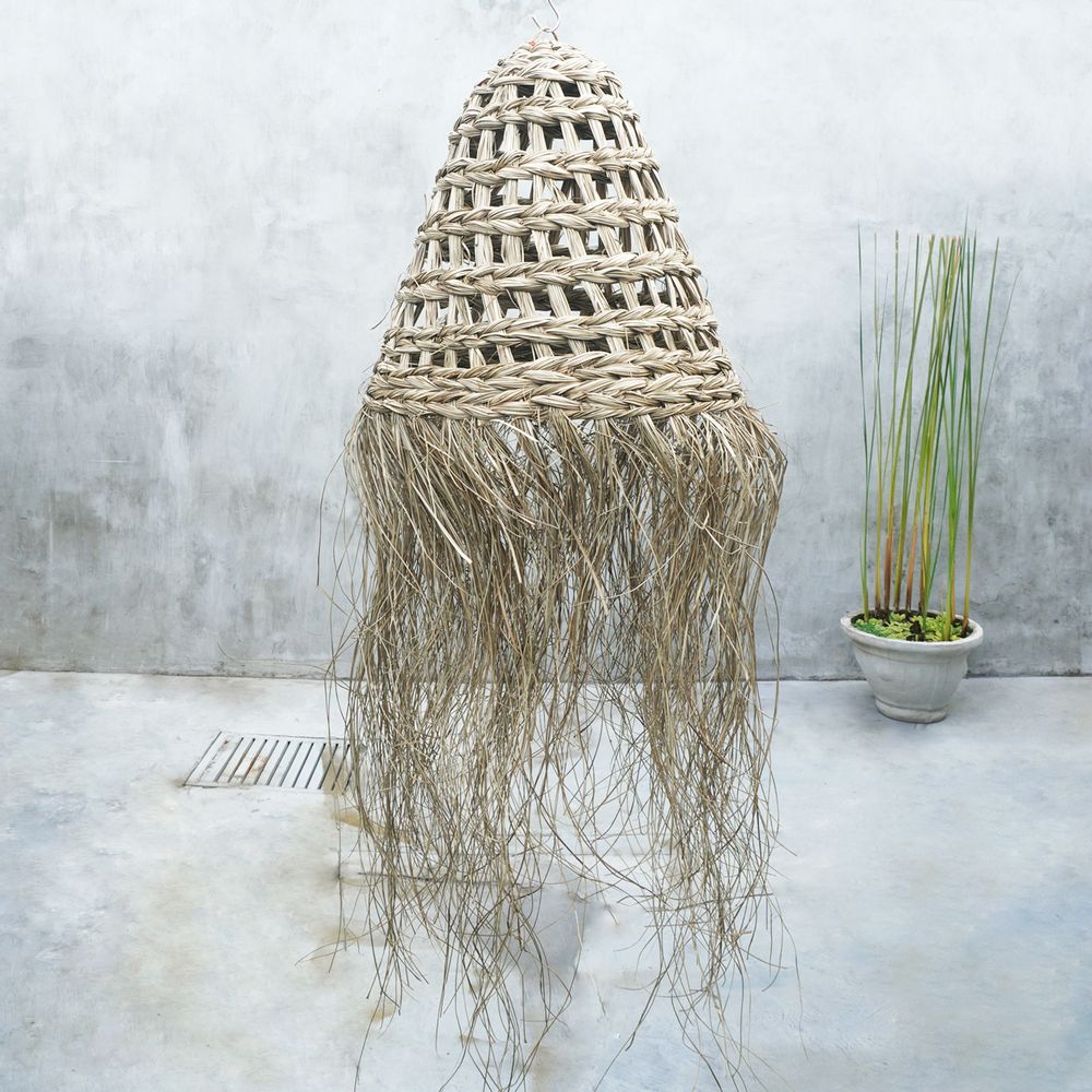 Decorative objects - Wicker Basket Hanging Lampshade - NYAMAN GALLERY BALI