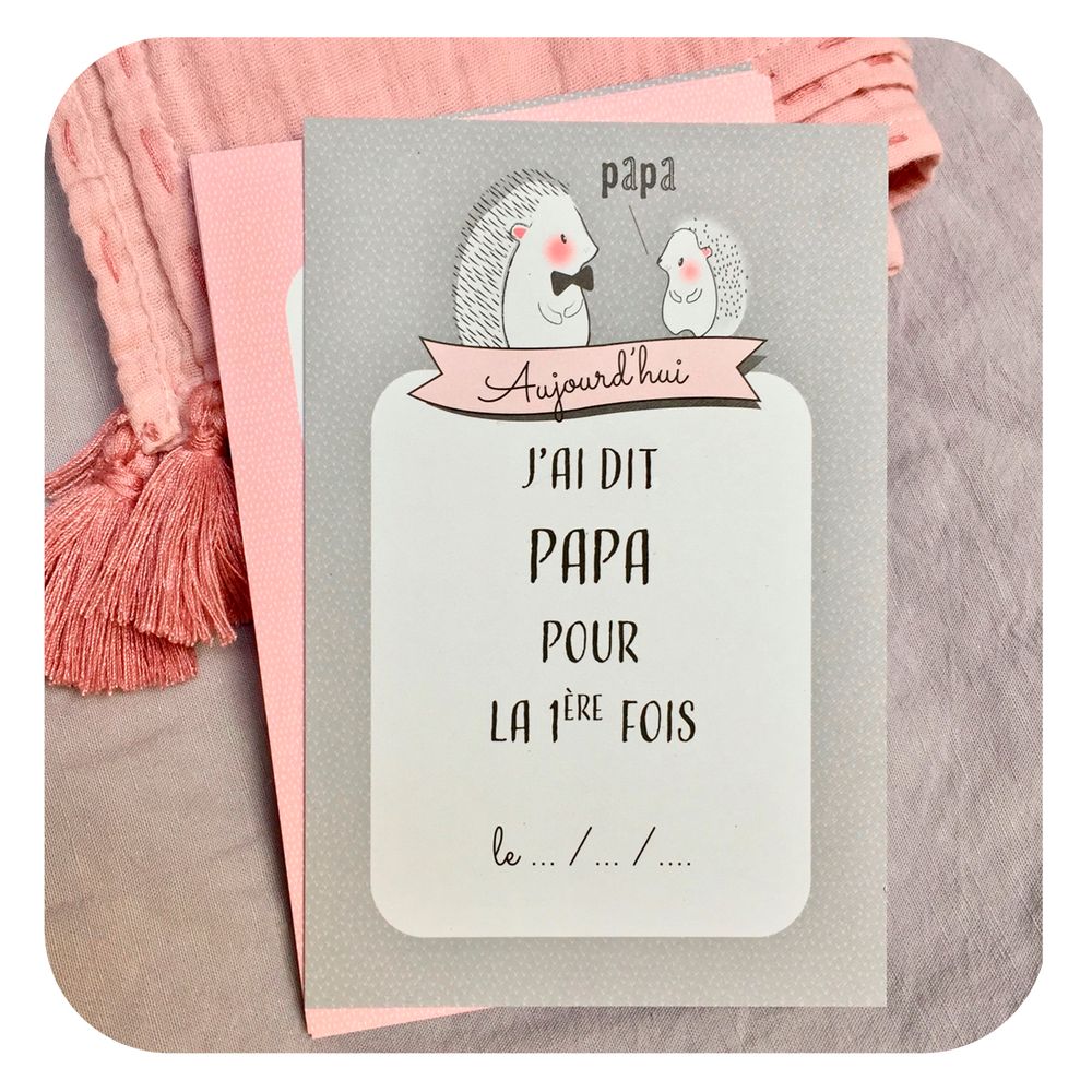 Papeterie - Décoration enfant - Cartes étapes mois après mois - LOVELY TRIBU DECORATION