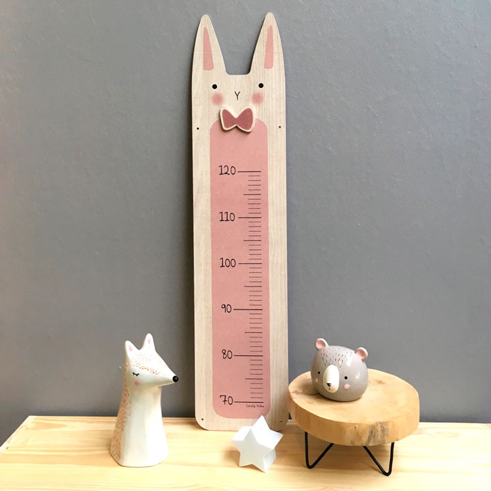 Autres décorations murales - Décoration enfant - Toise lapin en bois  - LOVELY TRIBU DECORATION