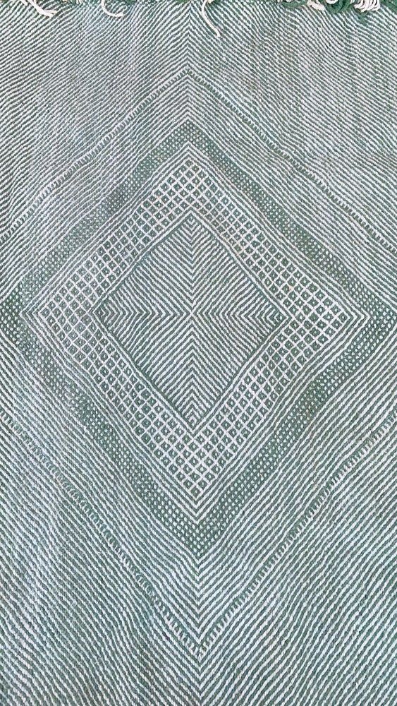 Autres tapis - Tapis marocain Kilim - Motifs Diamants Flatweave Vert - TASHKA RUGS