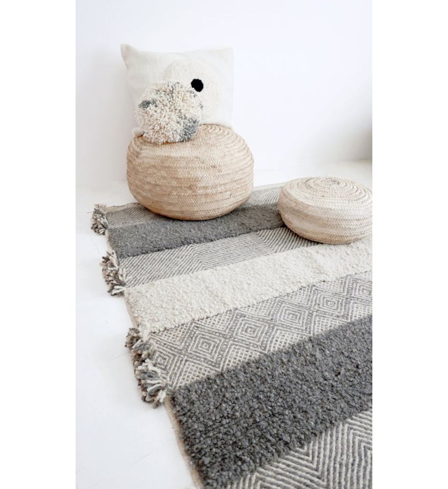 Other caperts - Moroccan Kilim Rug - Zanfi Pattern Flatweave and knots - TASHKA RUGS