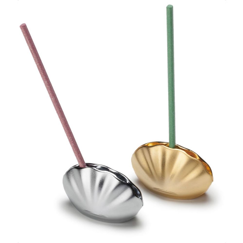 Scents - Incense Holder Kolip Shell- Matt Gold - SHOYEIDO INCENSE CO.