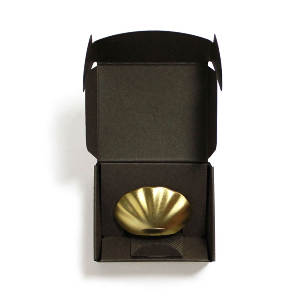 Scents - Incense Holder Kolip Shell- Matt Gold - SHOYEIDO INCENSE CO.