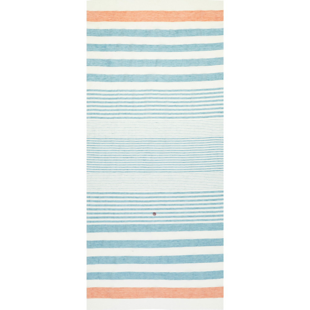 Scarves - FIGARI - MEN'S SCARF - STRIPED - LINEN - AV08 PARIS