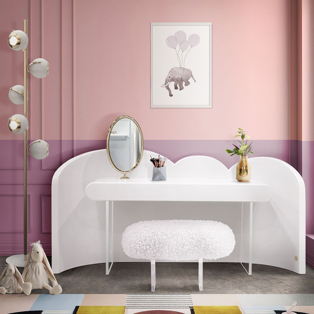 Console table - Cloud Vanity Console White - CIRCU