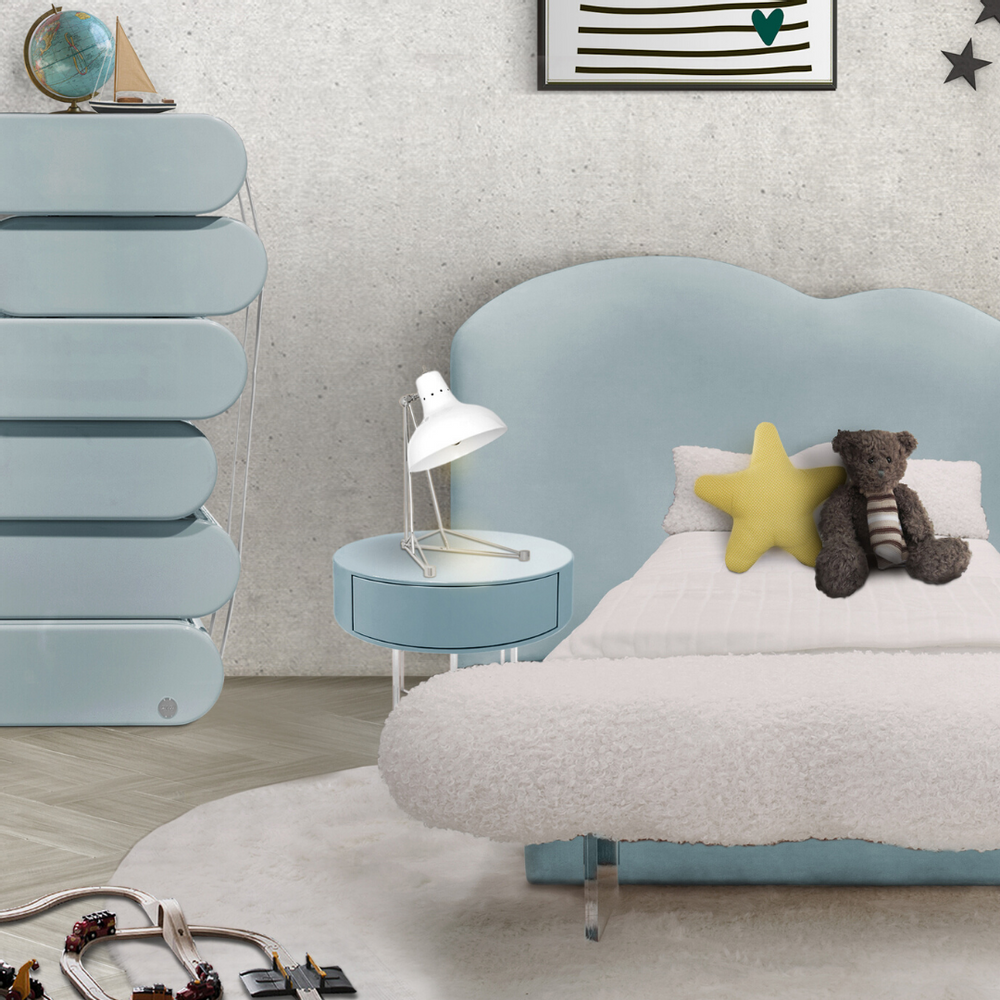 Night tables - Cloud Nightstand Blue - CIRCU